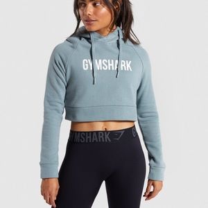 Cropped Crest Hoodie